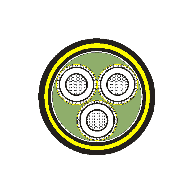 XLPE izolovaný napájací kábel pre menovité napätie 3,6/6kV -26/35kV
